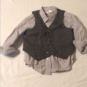 Boys shirt/vest set, 24 months